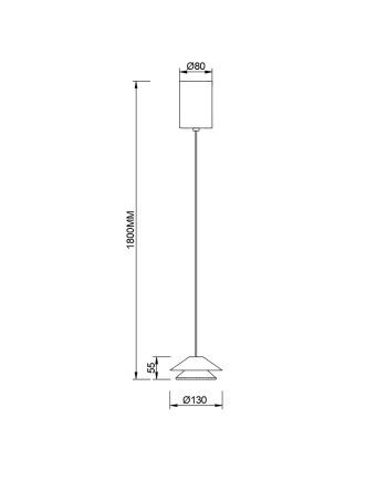 PICCOLA * COLGANTE LED 5W NEGRO